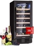 Klarstein Weink&uuml;hlschrank Freistehend, Kleiner Getr&auml;nkek&uuml;hlschrank Schmal, 1...