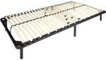 i-flair Grace Metallbett 100x200 cm, G&auml;stebett mit Lattenrost, Stabiler