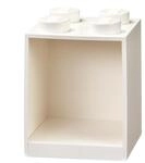 Room Copenhagen LEGO-Bausteinregal mit 4 Kn&ouml;pfen, Weiss, one size