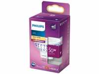 Philips LED Classic GU5.3 Lampe, 50 W, Reflektor, silber, warmweiß
