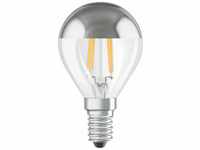 OSRAM Dimmbare Filament LED Lampe mit E14 Sockel, Warmweiss (2700K), Tropfenform, 4W,