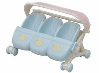 Sylvanian Families L5533 Drillings-Kinderwagen - Puppenhaus Spielset