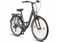 Licorne Bike Premium City Bike in 24,26 und 28 Zoll - Fahrrad für Mädchen,...