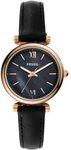 Fossil Damenuhr Carlie Mini, Quarzwerk, 28mm Rose Gold Edelstahlgeh&auml;use mit einem