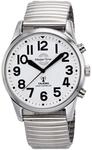 Master Time Funk Quarz Sprechende Herren Uhr Analog mit Metall Armband MTGA-10691-61M