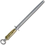 F. DICK Kochwetzstahl Multiron oval 30 cm (Griff ergonomisch, Wetzstahl,