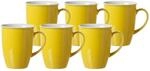 Ritzenhoff & Breker Doppio Kaffeebecher 6er Set, 320 ml, Gelbe Henkelbecher aus