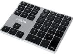 LogiLink ID0187 - Bluetooth Nummernblock/Nummernpad/Ziffernblock mit 35 Tasten &