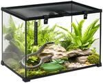 PawHut Terrarium f&uuml;r Reptilien Reptile F&uuml;tterungsbox Glasterrarium Amphibien