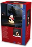 Konstsmide LED Kunststoffschneemann, 4 warm wei&szlig;e Dioden, 4,5V, Au&szlig;en (IP44),