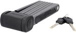 Fischer Faltschloss PROTEC FKS85 Soft-Touch, Fahrradschloss, Faltschloss mit 2