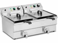 Royal Catering RCPSF 26ETH Elektro-Fritteuse 2 x 16 L 230 V Fritteuse Gastro