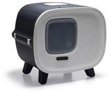 Katzenklo - Mira de Luxe Anthracite - Design Katzentoilette in Lederoptik -