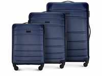 WITTCHEN Koffer-Set 3tlg. Trolley Koffer Reisekoffer aus ABS Hartschalen Kofferset
