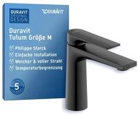 Duravit Tulum Waschtischarmatur, Gr&ouml;&szlig;e M (Auslauf H&ouml;he 122 mm), Wasserhahn Bad,