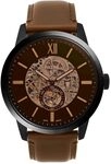 Fossil Townsman uhr f&uuml;r Herren, Automatikuhrwerk mit Edelstahl- oder Lederarmband,