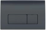 Geberit - Delta 50 Doppeltasten-Steuerplatte, schwarz gl&auml;nzend (115.119.DW.1) -