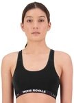 Mons Royale W Sierra Sports Bra Schwarz - Merino Sportiver unterst&uuml;tzender...