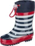 Playshoes Kinder Gummistiefel aus Naturkautschuk, trendige Unisex Regenstiefel mit