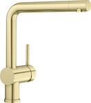 BLANCO LINUS | K&uuml;chenarmatur in satin gold | Hochdruck | R&uuml;ckflussverhinderer 