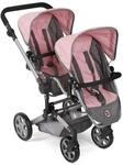 Bayer Chic 2000 - Puppenwagen Linus Duo, Zwillingspuppenwagen f&uuml;r Kinder von 4 bis 8
