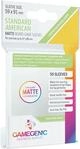 Gamegenic, Matte Standard American-Sized Sleeves, Zubeh&ouml;r | 50 H&uuml;llen pro Packung,