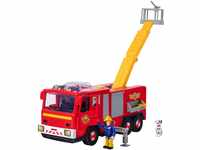 Simba 109252516 - Feuerwehrmann Sam Jupiter aus Serie 13, mit Figur und Dalmatiner