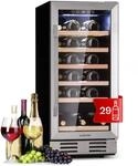 Klarstein Weink&uuml;hlschrank Freistehend, Kleiner Getr&auml;nkek&uuml;hlschrank Schmal, 1...