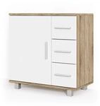 Vicco Waschbeckenunterschrank Ilias, Sonoma, 60 x 60.8 cm, mit Siphonaussparung...
