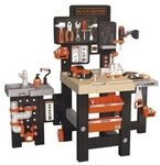 Smoby Black and Decker Kids Mega Center Workbench with 95+ Accessories Pretend...