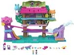 Polly Pocket HHJ06 - Pollyville Tierparty Baumhaus Spielset mit 2 Figuren und