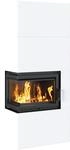 KRATKI Home Simple Box Kaminofen 8 kW - Holzofen Stahlverkleidung Wei&szlig; 2-seitig -