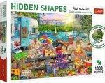 Trefl - Puzzle Reise mit dem Wohnmobil, Hidden Shapes, 1000+3 Teile,