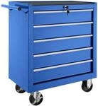 tectake&reg; Werkzeug Wagen mit 5 Schubladen, Werkstattwagen, Tool Werkzeugwagen
