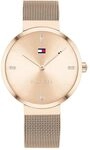 Tommy Hilfiger Analog Quarzuhr f&uuml;r Damen mit Rotgoldfarbenes