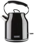 Bourgini Nostalgic Water Kettle Deluxe - Retro Wasserkocher - 1.7L Fassungsverm&ouml;gen