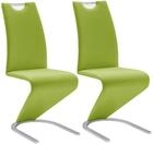 Robas Lund Esszimmerst&uuml;hle 2er Set Schwingstuhl Lime, Esszimmerstuhl Stuhl...