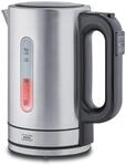 KHG Wasserkocher WK-1703 ES Edelstahl, 1,7 Liter, 5 Temperaturstufen 50-100&deg;C,