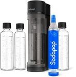 Sodapop Wassersprudler Logan Starterset mit CO₂-Zylinder und 3x Glasflasche,...