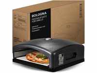 Heidenfeld Pizzaaufsatz Bologna | Grillaufsatz - Pizzamaker - Edelstahl - 540°C -
