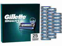 Gillette Mach3 Rasierklingen für Rasierer, 25 Ersatzklingen für Nassrasierer Herren