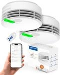 Hekatron Genius Plus Edition Rauchmelder, 10-Jahr-Batterie, 2er-Pack, Wei&szlig;