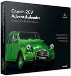 Franzis 55154 - Citroen 2CV Adventskalender gr&uuml;n, Metall Modellbausatz im Ma&szlig;stab