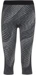 Odlo Damen BLACKCOMB ECO Funktionsunterw&auml;sche 3/4 Hose, Black - Space dye