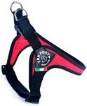 Tre Ponti Geschirr Easy Fit Classic with adj. Belly mit schwarzen Rand rot 42 - 47 cm