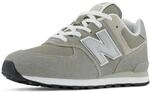 New Balance Jungen 574 Sneaker, Grau, 37.5 EU
