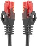 BIGtec LAN Kabel 0,25m Netzwerkkabel schwarz Gigabit Ethernet Kabel RJ45 Stecker