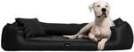 tierlando&reg; Orthop&auml;disches Hundebett Goofy Easy Clean aus Kunstleder mit