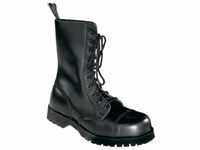 Boots & Braces - 10 Loch Stiefel Rangers Schwarz Größe 44 (UK10)