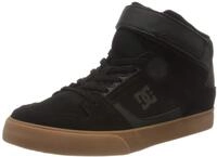 DC Shoes Jungen Pure High-top Elastic Sneaker, Black Gum, 36.5 EU